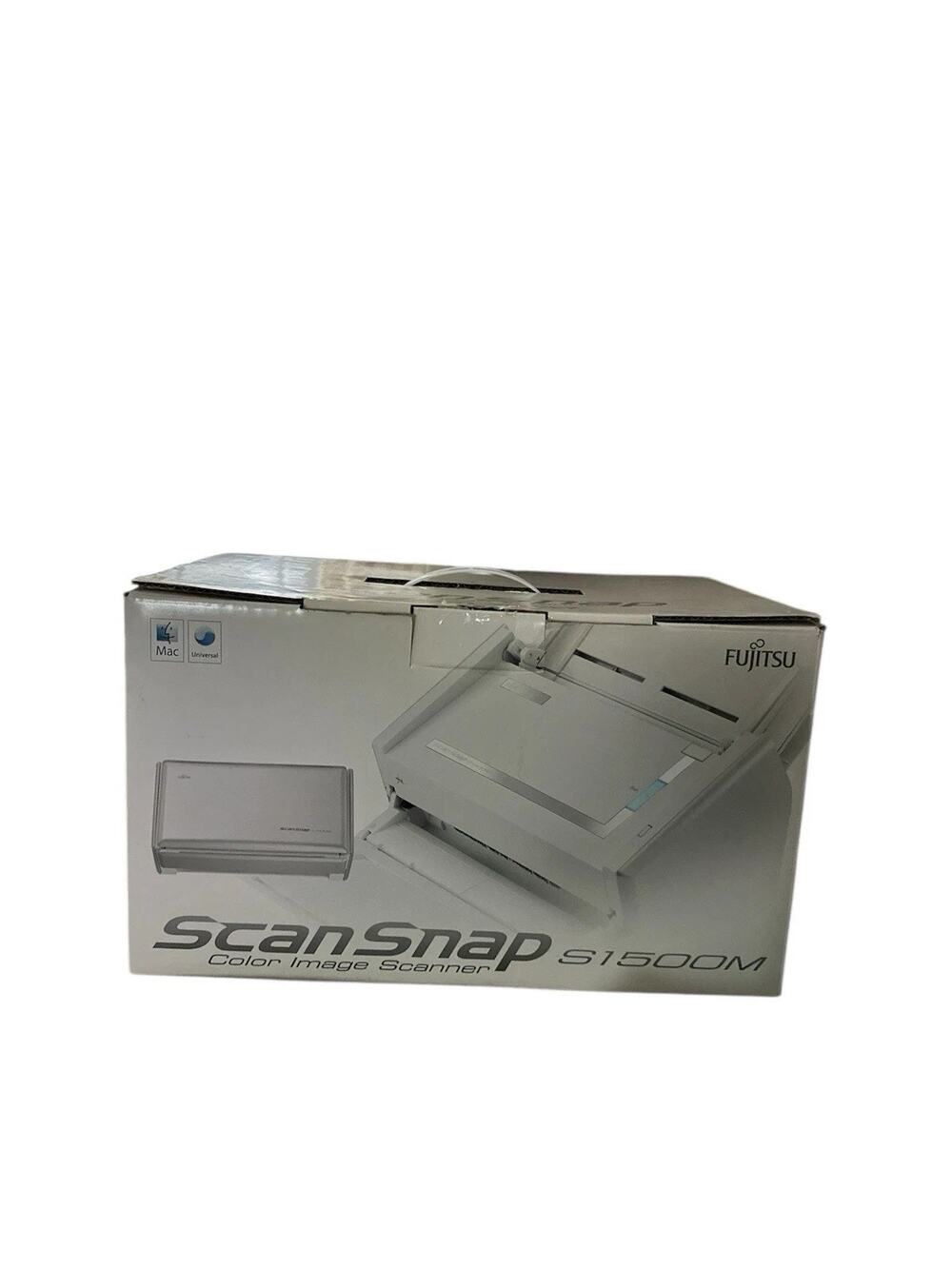 Fujitsu ScanSnap S1500M Sheetfed Scanner MAC Ver Apple Computer w/ Carrier Sheet